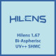 Линзы для очков 1,67 Bi-Aspherisc UV++ SHMC
